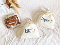 送料無料 Smile にこちゃん 名前入れ ナップサック 入園祝い 入園準備 入学祝い  名入れギフト　入学準備 ナップザック