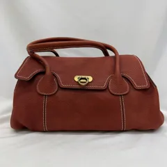 K【中古】カズヨナカノ KAZUYO NAKANO ハンドバッグ オレンジ ブラウン