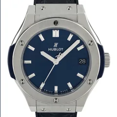 ウブロ HUBLOT クラシックフュージョン チタニウム ブルー 581.NX.7170.LR 腕時計 チタン レザー ラバー クォーツ ブルー レディース 【中古】のサムネイル