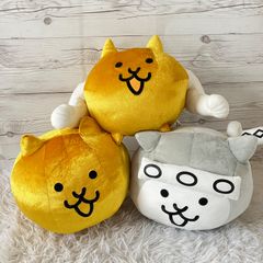 냥코 대전쟁 금고양이 고양이 닌자 보디빌더 3점 세트 봉제인형 30