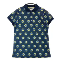 サイズ：1 JACK BUNNY ジャックバニー  半袖ポロシャツ 総柄 ネイビー系 [240101274400]# ゴルフウェア レディース ストスト