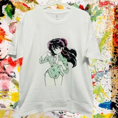 昭和レトロ らんま シャンプー リプリント Tシャツ 半袖 メンズ 新品 お洒落 エモい アニメT 可愛い 中華 ハイデザイン 個性的 ハイデザイン 攻め 春 夏 男性 トップス カットソー お洒落 キャラクター 可愛い