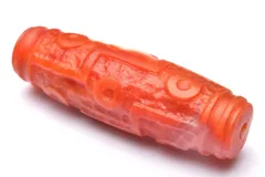 【１点物】マットな質感 南紅瑪瑙(ナンホーン)水晶共生　43x14mm　九眼天珠(貫通穴) ビーズ パワーストーン 天然石 _PC2349