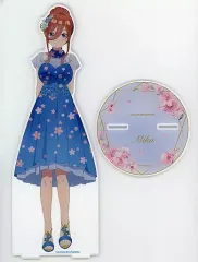 【中古】アクリルスタンド・アクリルパネル 中野三玖 描き下ろしイラスト 桜ドレスver. 特大アクリルスタンド 「映画 五等分の花嫁 POP UP SHOP in TOWER RECORDS」