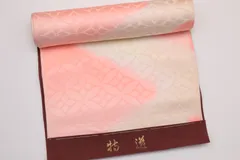 長襦袢地「斜ボカシ七宝柄」【未仕立て】