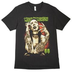正規品/新品 MARILYN MANSON Tシャツ L - メルカリ