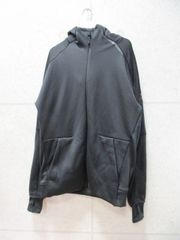 adidas アディダス フルジップパーカー 裏起毛 ロゴプリント 無地 ブラック 0サイズ BQ7060