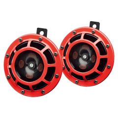 訳あり/現品限 HELLA スーパー ツイン トーン ディスク タイプ ホーン 高音＋低音2個入り 12V車専用