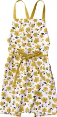 イエロー ブロンマ(Blomma) エプロン 73×84cm レップ(Rep)