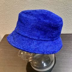 ★お盆期間限定価格★  シャネル CHANEL アイコン シリーズ パイル地 バケット ハット 帽子 青 ブルー [M] B73/T4/T8