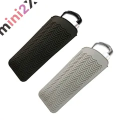 ヘアアイロン 収納 シリコンマット ポーチ 熱いまま収納可能  ヘアスタイリング ツール ストレート ヘアアイロン フラットアイロン アイロン すっきり 絡まない ケース コテ収納 コテ置き コテ ホルダー 朝の身支度 スムーズ 旅行 高耐熱 耐熱 高品質