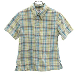 reyn spooner レインスプーナー チェック柄 半袖 ボタンダウンシャツ WM イエロー系 プルオーバー レディース 古着