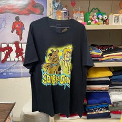 古着  SCOOBY-DOO スクービー・ドゥー プリントTシャツ ブラック 半袖 2XL 肩落ちシルエット アメカジ BIGサイズ オーバサイズで着てもOK