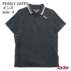 PEARLY GATES GOLF 半袖 ポロシャツ ブラック サイズ4 - メルカリ