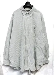 90s ヴィンテージ  Ralph Lauren｜ラルフローレン  ストライプ オックスフォード ボタンダウン 長袖シャツ