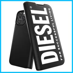 【新着商品】ブラック/ホワイト） 手帳型ケース Max Pro 15 iPhone （ディーゼル 黒 デザイン ロゴ ブランド おしゃれ 手帳型 iPhone15ProMaxケース DIESEL