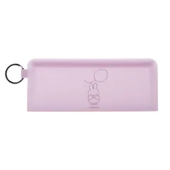 ☆ miffyパープル ☆ pgdesign ピージーデザイン STEPPO キャラクター ポーチ シリコン ポーチ ミッフィー グッズ ペンケース ペンポーチ STEPPO ステッポ 小物入れ 筆箱 透明 クリアポーチ p+g design ピージーデザイン