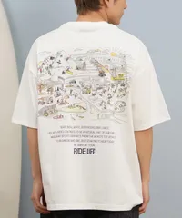 【ムラスポ公式】新品 DEAR LAUREL ディアローレル 半袖 Tシャツ メンズ バックプリント 抗菌防臭 UVケア 接触冷感 MURASAKI PARK TEE D25S2109のサムネイル