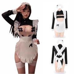 【新着商品】エロ コスプレ コスプレ 大人用 可愛い服 デート メイド衣装 恋人 メイド服 記念日 バレンタインデー エッチ クリスマス セクシー cosplay [Mominks] コスチューム