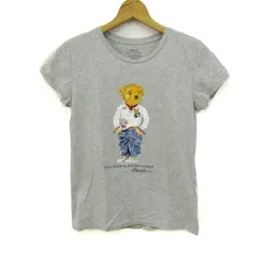 ポロラルフローレン 半袖Ｔシャツ トップス ポロベア コットンT レディース XSサイズ グレー POLO RALPH LAUREN 【中古】