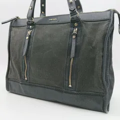 DIESEL ディーゼル ブリーフケース ビジネスバッグ トートバッグ デニム レザー ブラックのサムネイル