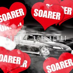 SOARER HEART RED - ソアラ ハート レッド ステッカー