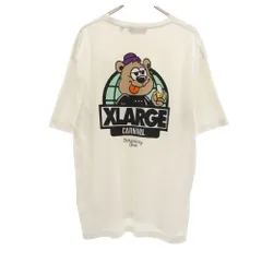 エクストララージ バックプリント 半袖 Tシャツ XL ホワイト XLARGE メンズ 古着 【240405】 メール便可