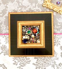 額縁ビーズアート　クリスマス　ハンドメイド　アート　インテリア　雑貨　ギフト
