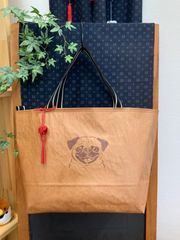 ハンドメイド　米袋かばん  パグ　ハート