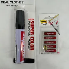 【未使用】Supreme/シュプリーム Pilot Marker/パイロット マーカーペン/Post-it Flags/ポストイット/付箋 2点セット