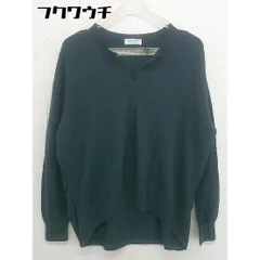 ◇ BEAUTY & YOUTH UNITED ARROWS Vカットネック 長袖 ニットセーター ダークグリーン レディース  【中古】 【1110190002698】