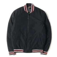 GUESS ゲス ジャケット サイズ:S 19SS 裏地カモフラージュ柄 ボンバー ジャケット ブラック 黒 アウター ブルゾン コート ブランド カジュアル シンプルのサムネイル