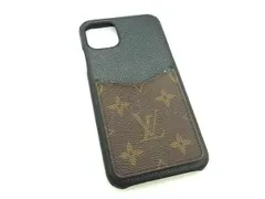 LOUIS VUITTON ルイヴィトン M69094 モノグラム バンパー iPhone 11Pro Max 対応 アイフォンケース ブラック系×ブラウン系 BM1946
