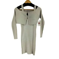 リップサービス LIP SERVICE ツイードオフショルアンサンブルニットワンピース レディース FREE 