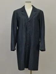 コムデギャルソン コムコム COMME des GARCONS プリーツ デニムロングコート Sサイズ RJ-O017 AD2012 ネイビー レディース j_p F-L7643のサムネイル