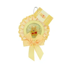 【メール便】くまのプーさん キーチェーン ロゼット型缶バッジケース MC3 ディズニー サンスター文具 かわいい キャラクター グッズ 