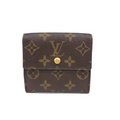 LOUIS VUITTON ルイヴィトン ポルトフォイユエリーズ モノグラム Wホック財布 M61654 SP0017 ブラウン   レディース　240001094315