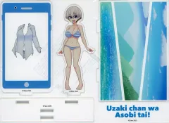 【中古】アクリルスタンド・アクリルパネル [単品] 宇崎花 アクリルジオラマフィギュア 「コミックス 宇崎ちゃんは遊びたい! 第11巻 アニメイト限定セット」 同梱特典