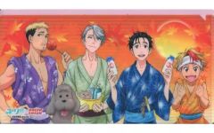 【中古】収納・携帯用アイテム 集合(赤) マスクケース 「ユーリ!!! on ICE×大江戸温泉物語～大江戸温泉 on ICE エキシビション サテライト～」 スタンプラリー 皆で、みのウォーク!! ゴール賞