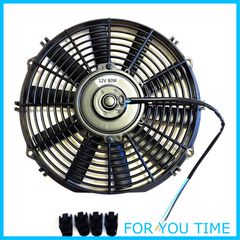 (mind items) 12インチ 汎用 薄型 電動ファン 吹風式 プッシュ式 12インチ １２V 12v