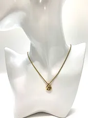 DIOR ディオール　CDロゴトップ　ゴールド系　ネックレス　長さ調節可能 45ｃｍ