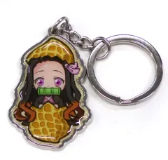 【中古】雑貨 竈門禰豆子(落花生) メタルキーホルダー 「鬼滅の刃」 千葉限定