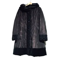 極美品✨スーパービューティー ダウンコート ショールカラー ビジューレース 花柄 極美品✨スーパービューティー ダウンコート ショールカラー