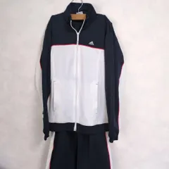505-2-44 adidas レディースジャージ上下セット M ネイビー/ホワイト