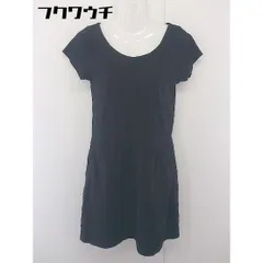 ◇ green label relaxing グリーンレーベル UNITED ARROWS 半袖 膝丈 ワンピース サイズ38 ブラック レディース  【中古】 【1109080006083】