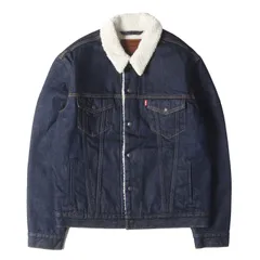 【美品】Levis リーバイス ジャケット インディゴ サイズ:M | 裏ボア シェルパ デニム トラッカージャケット (16365-0084) | アウター ブルゾン 上着【メンズ】【中古】