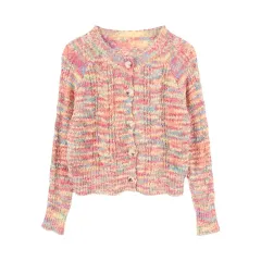 JAPAN (WOMEN - F) マルチ パータン ニット カーディガン