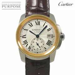 美品　カルティエ　純正　カリブルドゥ カルティエ用ステンレスベルト　日本正規品 カルティエ カリブル ドゥ カルティエ シルバー 革ベルト - 腕時計専門