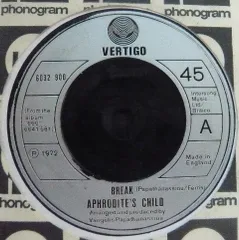 英7” Aphrodites Child Break 6032900 Vertigo /00080