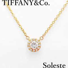 ☆美品☆ ティファニー TIFFANY&Co. ソレスト ダイヤモンド ネックレス 750 PG 41cm 1.9g